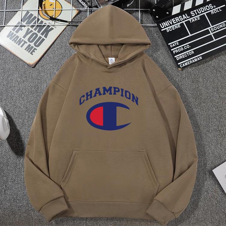 Men's & Women's Trendy Champion Hoodie: Casual Loose Fit, Spring/Autumn Style with Letter Design