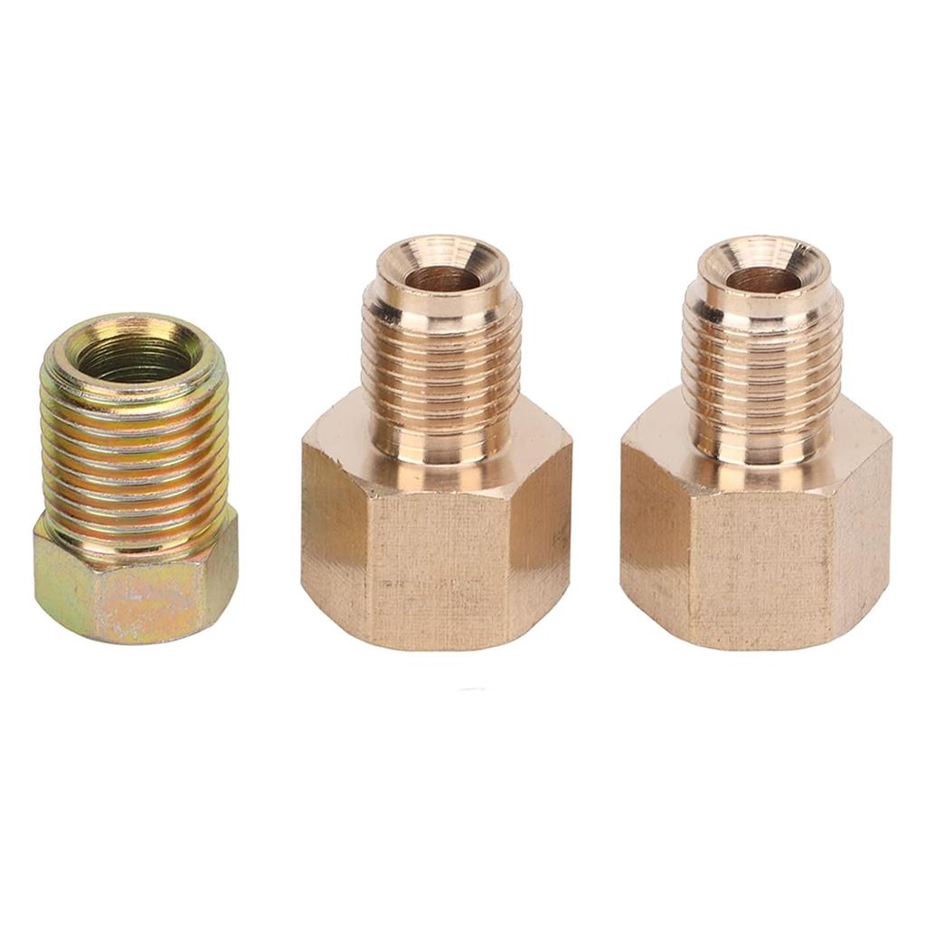 Acouto Hydraulic Brake Light Switch Kit in Line Replacement Fittings ABS Metal for Car Modification, 2-3/8in Tube Nut, 2-1/4in Tube Nut, 2-3/16-1/4in