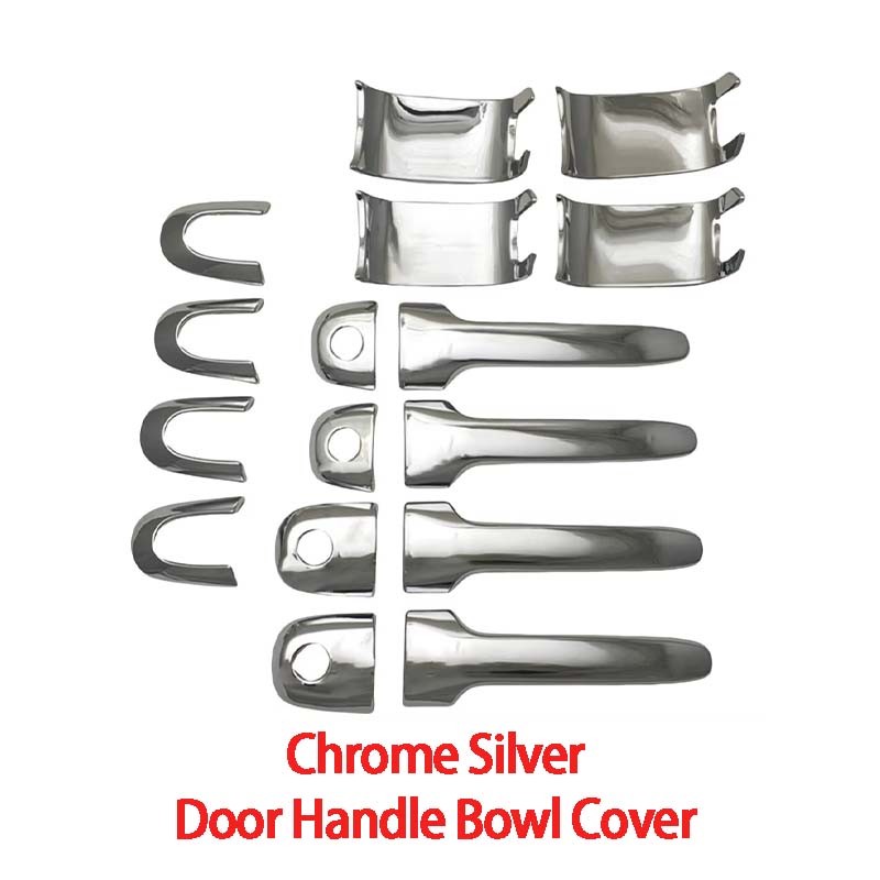 Chrome Silver Car Door Handle Bowl Cover Trim For Toyota Noah 1996,1997,1998,1999,2000 High-Quality Exterior Components Decorate Chrome Plated Silver