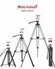 Q880 Aluminum Alloy DSLR Camera Tripod with Hydraulic Pan-Tilt Head for Photography and Videography