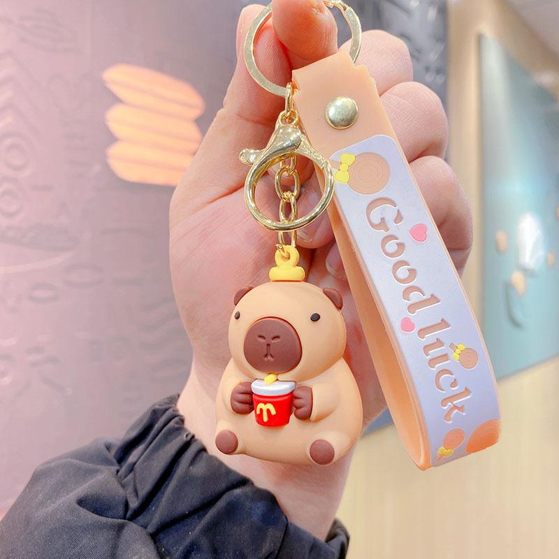 Capybara Kapibara Serie Puppe Schlüsselanhänger Schultaschenanhänger Student Kleines Geschenk Anhänger