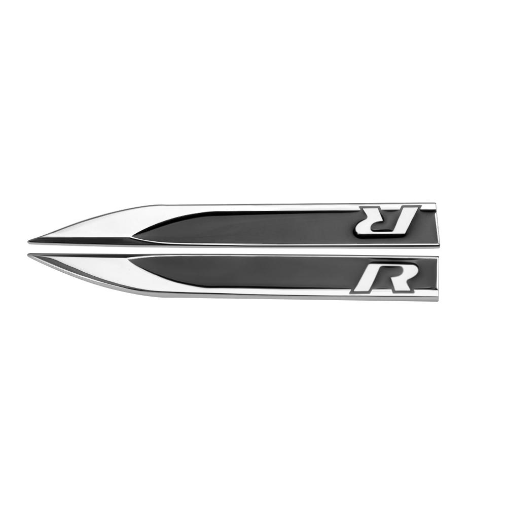 2025 Heißes Auto Metall GTI GTD R Line Logo Seitenkarosserie Kotflügel Emblem Aufkleber Für Volkswagen VW Polo Golf Passat Tiguan Arteon Taigo Ca