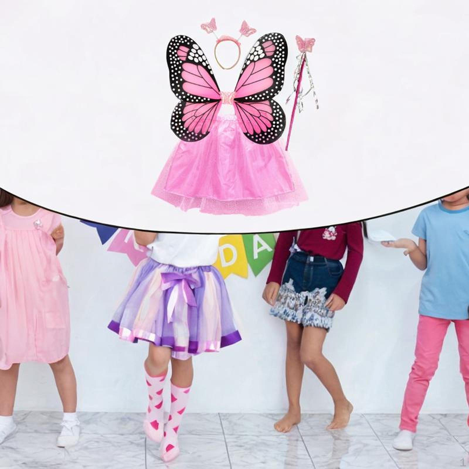 

Костюм феи с крыльями бабочки для девочек для карнавального представления на сцене Snowflake Skirt