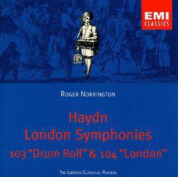 

CD HAYDN, NORRINGTON; LONDON CLASSICAL - Haydn;Sym No. 103 in E Flat 724355500229 EMI Classics 1994 Europe Classical Used
