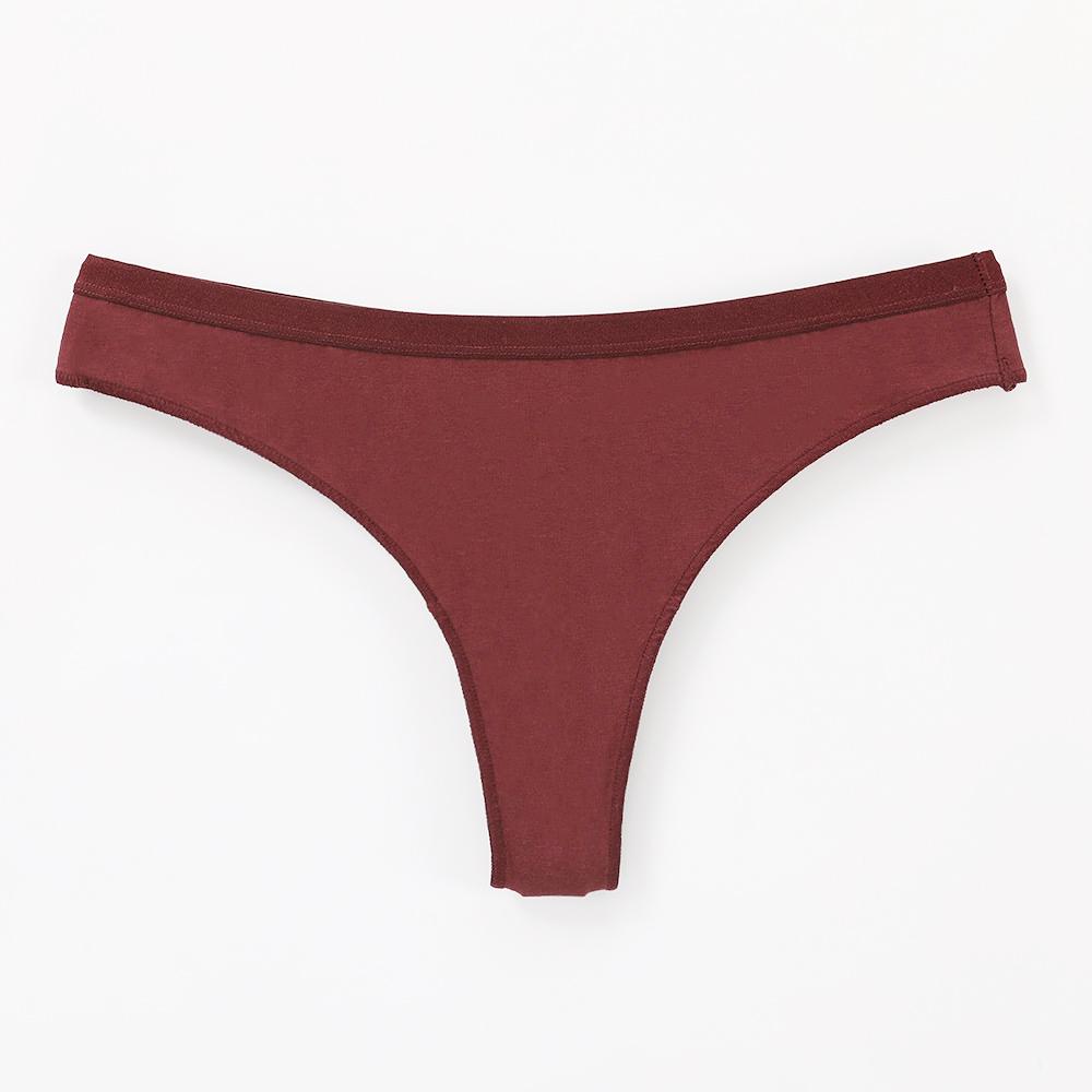 Komfortabel Sensuell Truse Dame Ungdom Lav Midje Sexy String Kjemmet Bomull Dame Trekantbukse