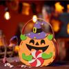 Netkaná textilie DIY Halloweenská taška na sladkosti Koleda nebo koleduj Dýňová kabelka Párty