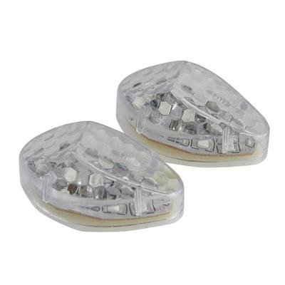 Ager LED Turn Signal Motorcycle Cowl Recessed Universal Honda Type CBR1000RR CBR600RR Clear 2 Pieces