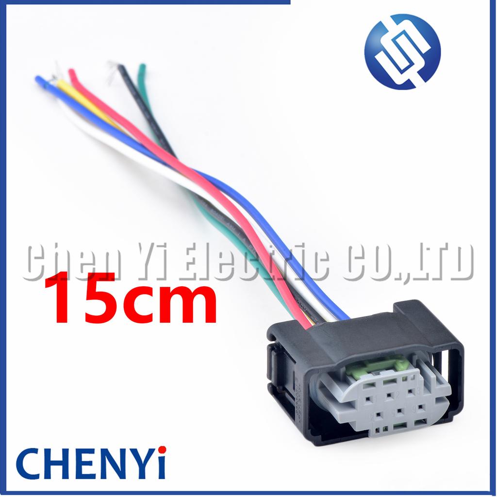 6 Pin Car Throttle Valve Sensor Connector Accelerator Pedal Plug 2-967616-1 7M0973119 9-967616-1 1-967616-1 1-967360-1 968303-1 Plug Connectors 4