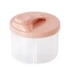 PP Infant Milk Powder Storage Box - Sealed Snack Dispenser for Travel, Spice Beige, BPA-Free, Durable Design