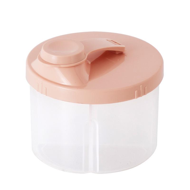 PP Infant Milk Powder Storage Box - Sealed Snack Dispenser for Travel, Spice Beige, BPA-Free, Durable Design