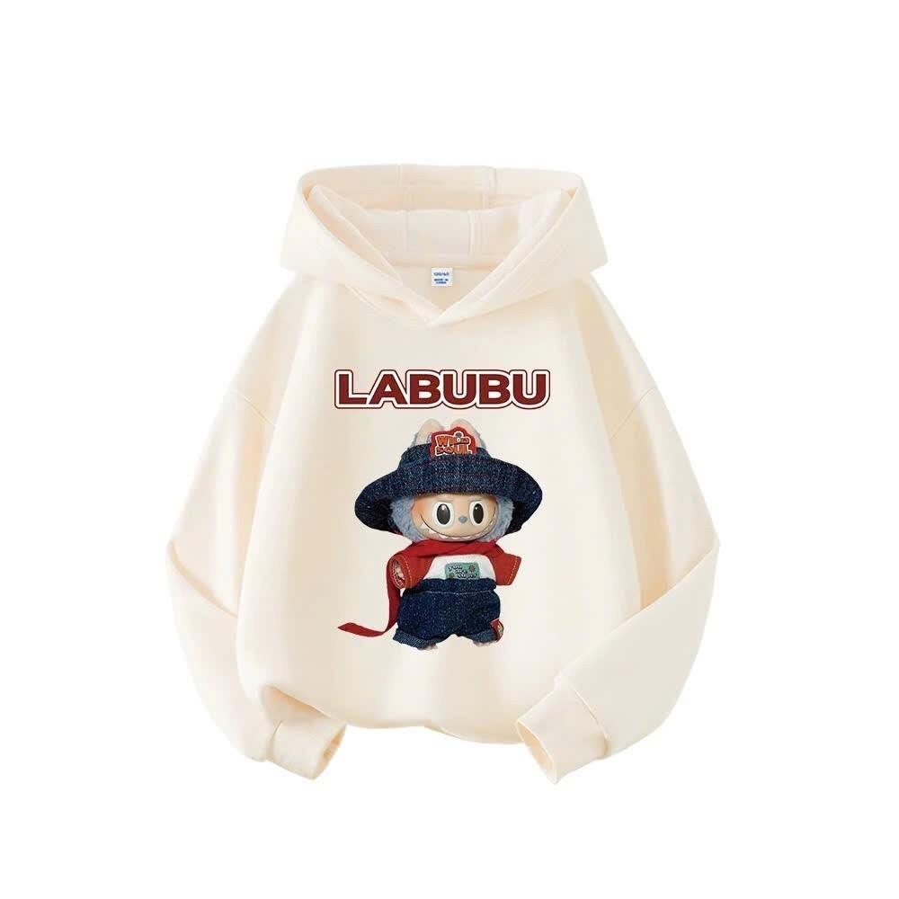 Sudaderas para niños y niñas, estilo de moda con estampado Labubu para niños