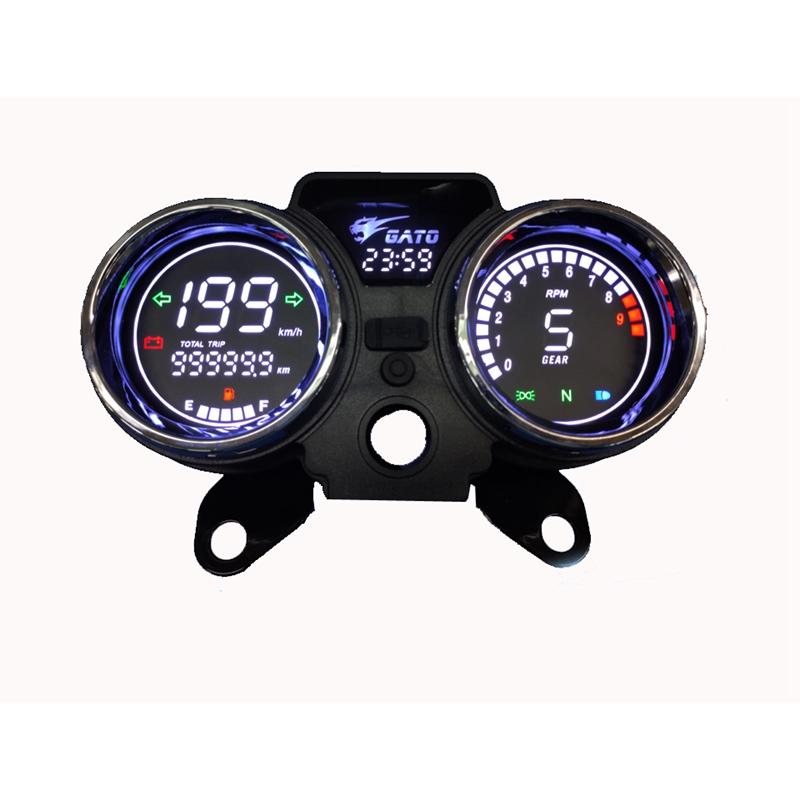 For 150Gato 250ccPrince ITALIKA RC250 Motorcycle Digital Meter Assembly Screen Display Dashboard Modification Accessories чёрный