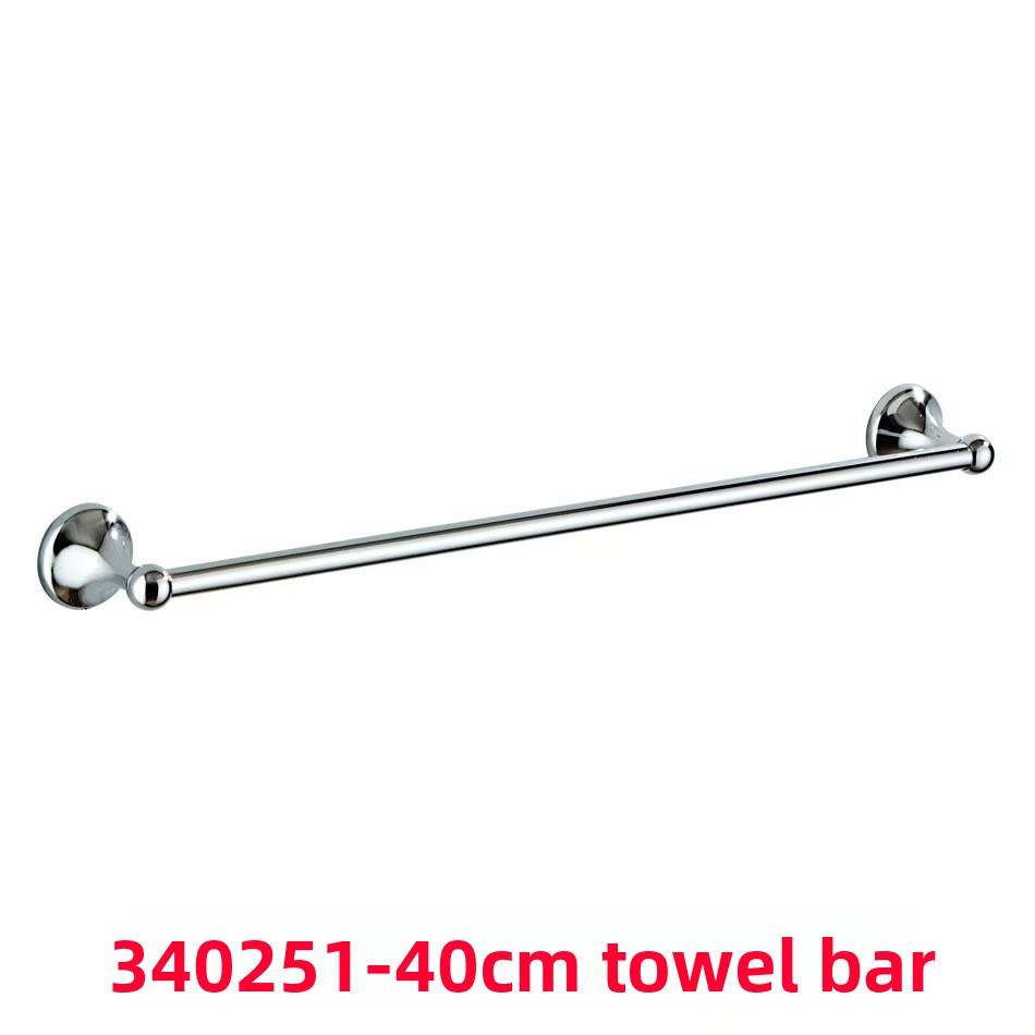Brushed Nickel Bathroom Single Towel Bar (16 inch and 20 inch) Rustproof Wall Mounted Towel Holder
