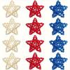Woven Rattan Star Shaped Hanging Ornaments - Independence Day and Christmas Decoration, Shopping Mall and Home Window Decoration