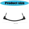 Guitar Effects Cables 11.8Inch Right Angle Instrument Connectors Cord For Effects Pedals Pedalboards