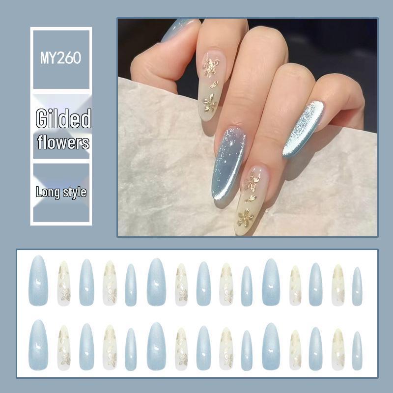 Chasing Light Cat's Eye Crystal Nails: Handmade, Detachable, Flash Diamond Design for Trendy, Stylish Looks.