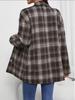 2025 European & American Women's New Flannel Plaid Casual Loose Shirt Jacket