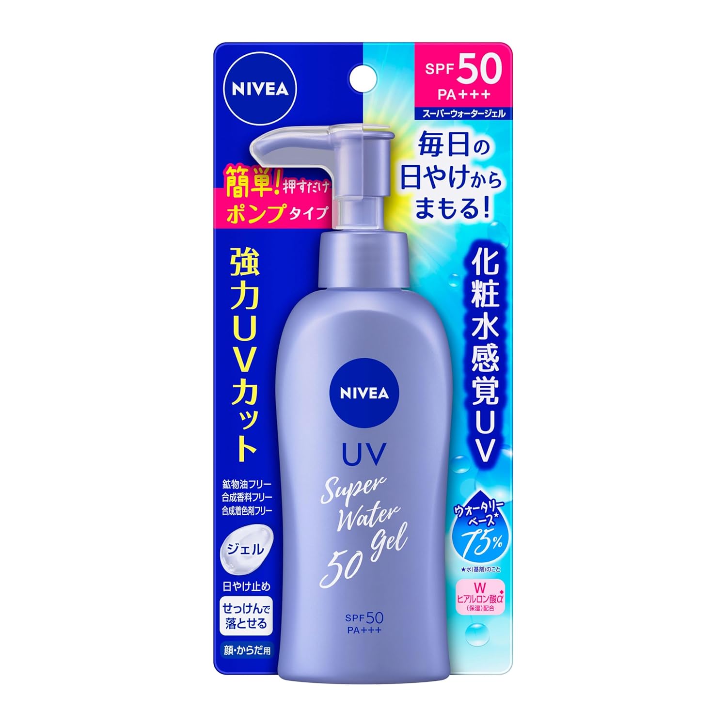 

NIVEA Солнцезащитный Гель-Вода SPF50/PA+++ С дозатором 140г