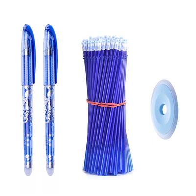 Erasable Gel Pen 2 50 Pcs Red Blue Black Ink Refill Rods