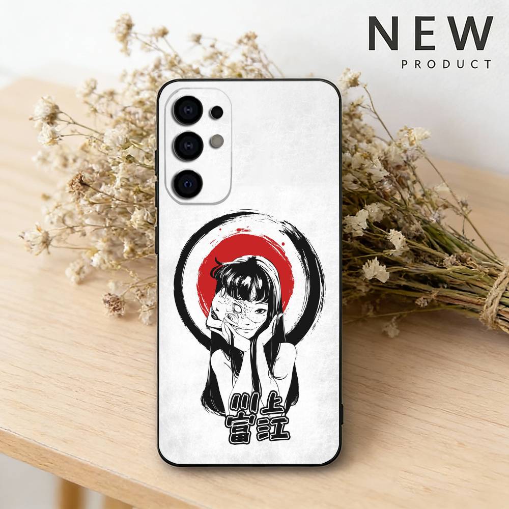 Comics HOT Tomie S phone Case For Samsung S26,25,24,21,22,23,30,20,Ultra,Plus,Fe,Lite Black Soft Cover