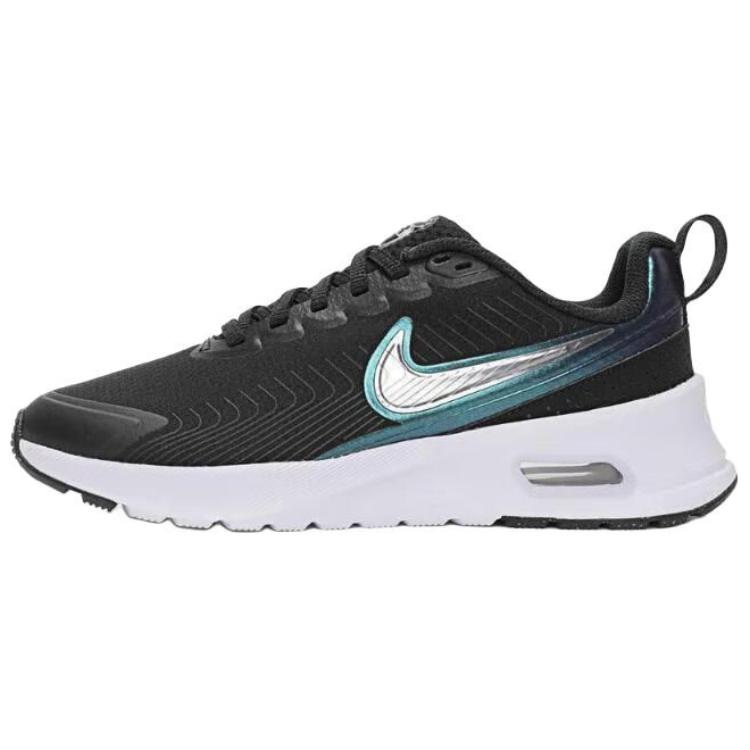 

Nike Air Max Nuaxis Black White Metallic Silver Metallic Dark Grey Women s Sneakers Casual Shoes HF1233-003 37.5 чёрный