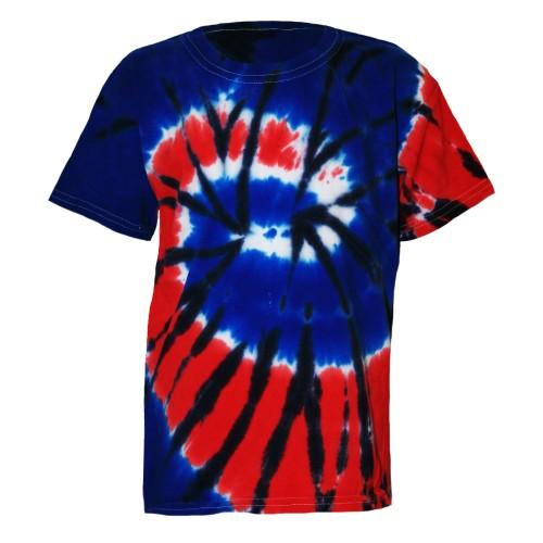 Colortone Schwergewichtiges Regenbogen-Batik-T-Shirt für Kinder/Kinder