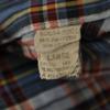 Levi's 70s vintage Check Pattern Long sleeve shirt L blue Men's Used