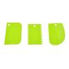 Silicone World 3PCS/Set Dough Cake Cutter Slicer Spatula for Cake Cream Scraper Pasty Cutters Scraper DIY Cake Decorating Tools