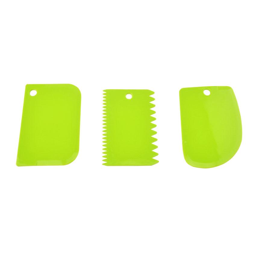 Silicone World 3PCS/Set Dough Cake Cutter Slicer Spatula for Cake Cream Scraper Pasty Cutters Scraper DIY Cake Decorating Tools