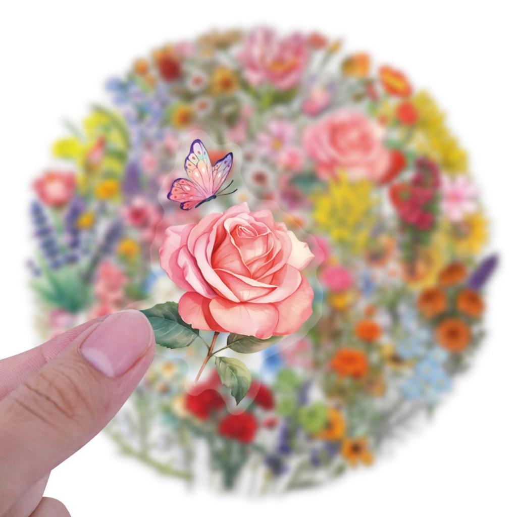 60pcs Suitcase Stickers Waterproof Stickers Scooter Computer Tablet Cartoon Decoration