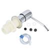 Sink Soap Dispenser Kit with Silicone Tube Stainless Steel Electroplating Sink Liquid Pump Head for Kitchen