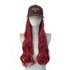 Wig Cap Long Wavy Hair Wave Synthetic Daily Use Black