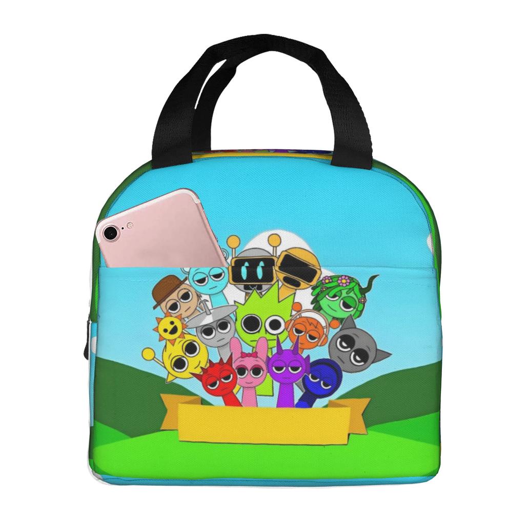 Custom S-Sprunkies Insulated Lunch Bags for Women Men Music Game Portable Thermal Cooler Bento Box Work School Travel