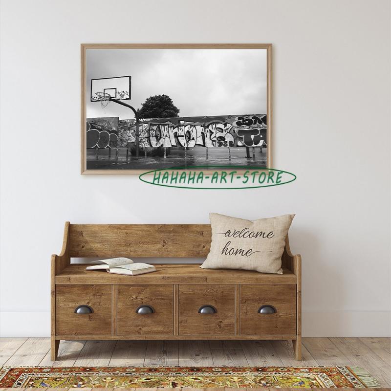 Soccer Basketball Tennis Golf Black and White Photos Poster Canvas Printing Sports Art Wall Decor B&W Photograph Aesthetic Print