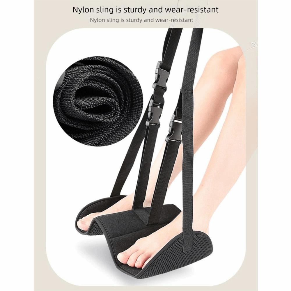 Lightweight Travel Hanging Footrest Breathable Airplane Foot Rest Airplane Foot Hammock Office Use