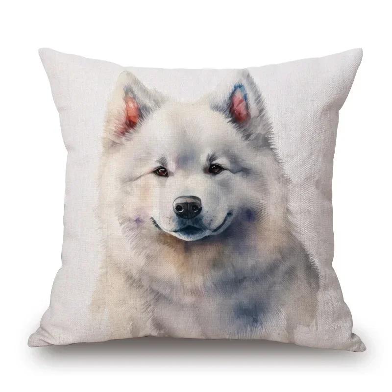 Jack Russell Yorkshire Labrador Dachshund Poodle Dalmatian Pet Dog Poster Art Cushion Cover Pillow Case