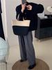 Fashion Double-sided Elegant Cardigan Women Winter New French Chic Light Luxury Coat Small Crop Design Slim Vintage Outerwear