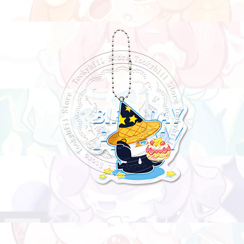 Cookie Run Kingdom Keychain Game Cartoon Coffee Kawaii Student Milk Chocolate Figure Bag Decorate Forester Pendant Birthday Gift