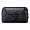 Bag Black Business Style Men Phone Wallet Case Phone Waist Bag Mobile Phone Bag Belt Leather Pouch