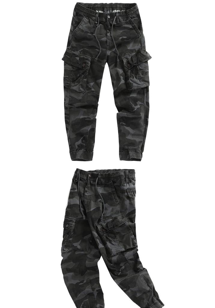 Pantaloni da jogging da uomo mimetici stile militare 2026: Pantaloni da Lavoro Multitasche con Zip