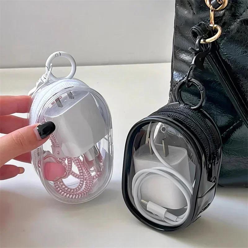 Portable Mini Zipper Storage Bag Keychain Box Organizer For Earphones Chargers Bags A Gift for My Girlfriend Case
