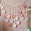 120x75cm Bohemian Wall Hanging Natural Fiber Macrame Tapestry Leaf Handwoven Tapestry with Tassels Living Room Bedroom Wall Art