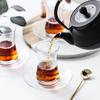 Glass Coffee Cup and Saucer Sets Thickened Turkish Men's Modern Simple Household Afternoon Tea Hot Drink Cup with Saucer Tea Set