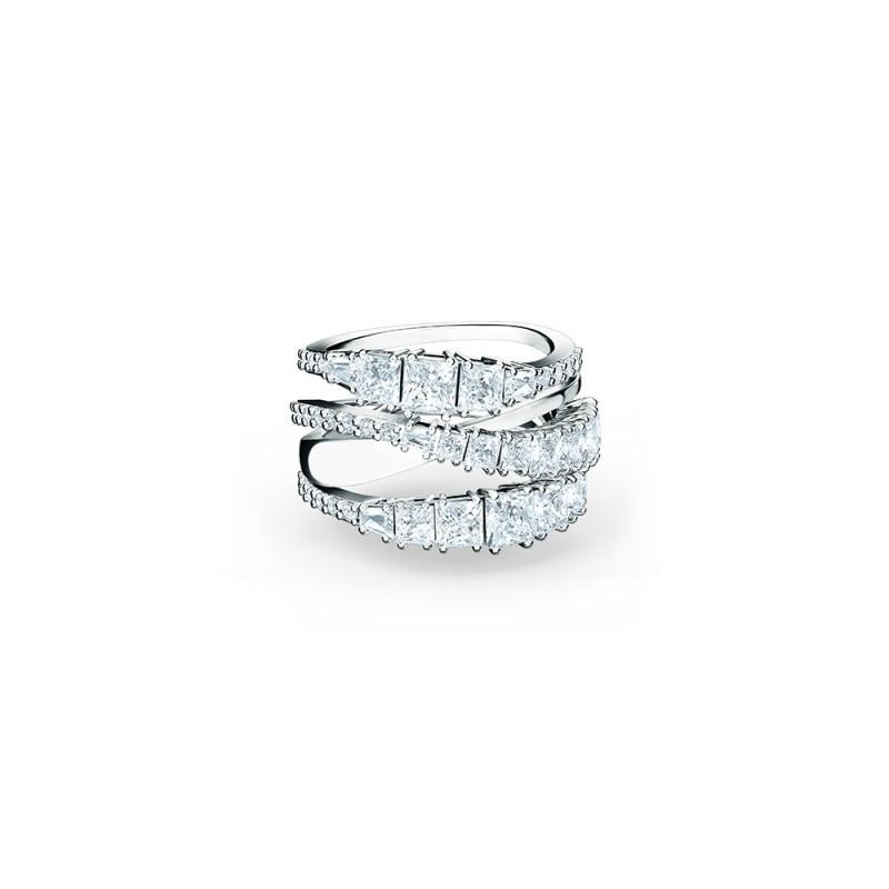 European Elegant Temperament Crystals From Austrianmulti-layer Fashion Ring Spiral Twist Design Female