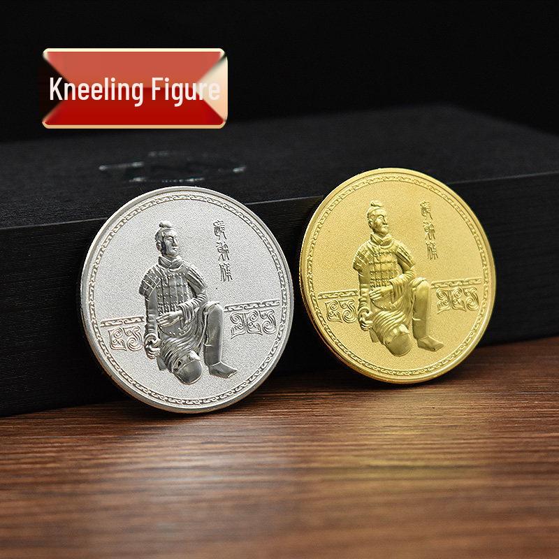 Terracotta Army Commemorative Coin - Qin Shi Huang Souvenir, Perfect for Gifts, Conferences, and Xi'an Tourism