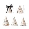 Cute Comfortable Party Hat Embroidery Linen Party Headdress Hats Bow Mesh Birthday Hat Toddlers