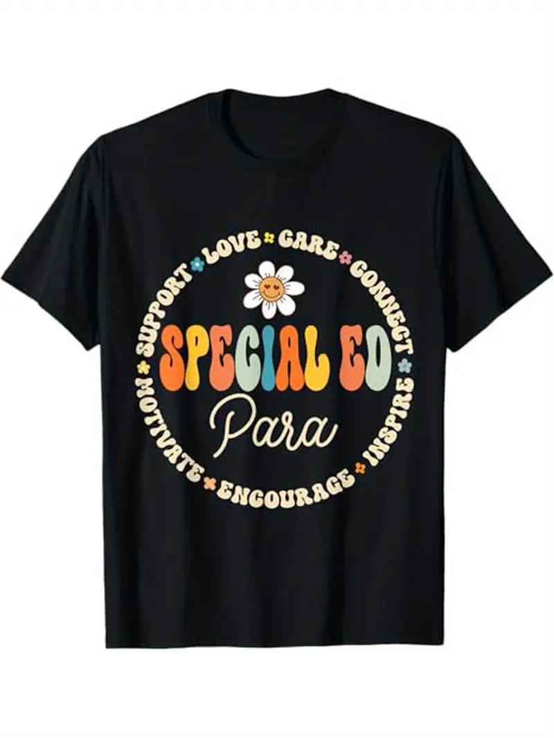 Крутая футболка с надписью Special Ed Para Special Ed Paraprofessional Crew, 100% хлопок, Gi S