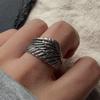 Xiaomi 925 Sterling Silver Rings For Women Geometric Fine Jewelry Finger Adjustable Wide Retro Wing Ring For Party Birthday Gift