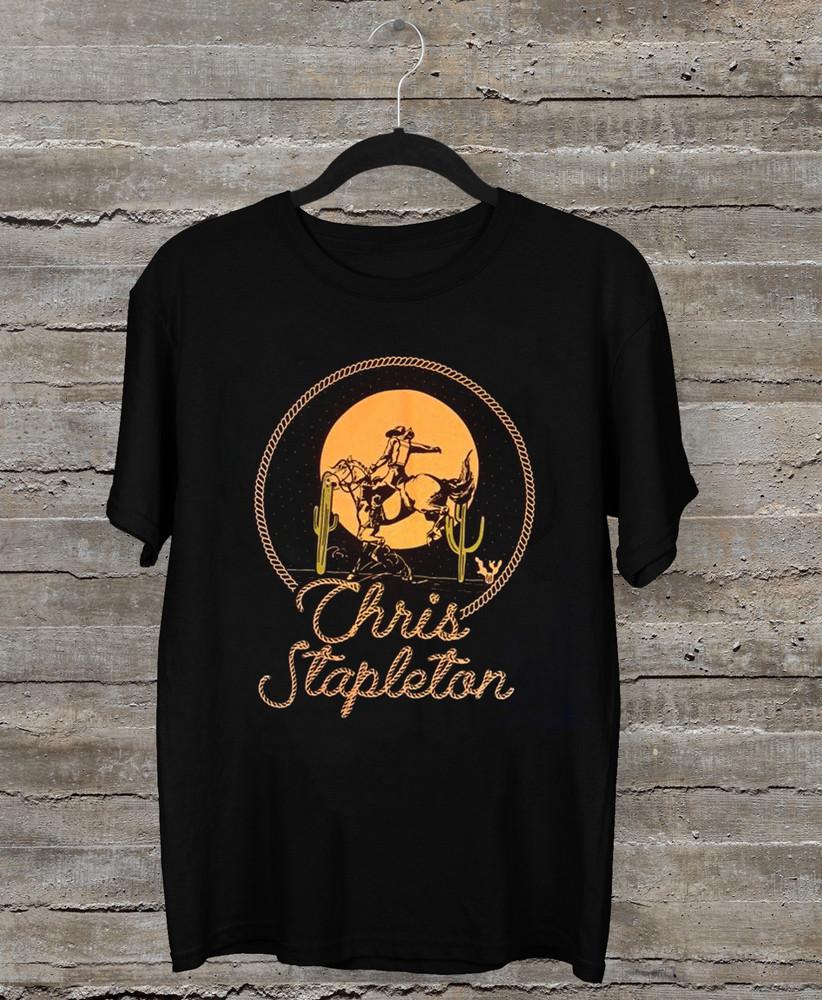 

NEW Chris Stapleton Singer Short Sleeve Cotton Black All Size Shirt OM653 Unisex T-Shirt L