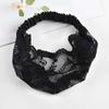 Hair Hoop Lace Flower Headband Non Slip Wide Side Head Wrap Fashion Mesh Hollow Hairbands  Daily